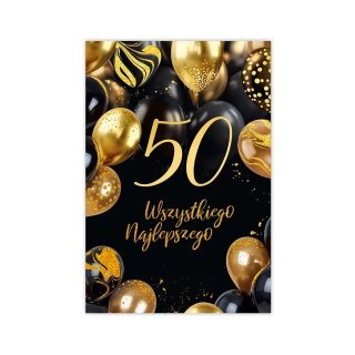 B6 kartka na 50 Urodziny - 13
