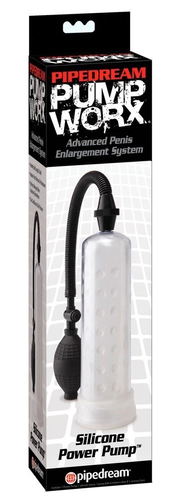 Pipedream Pump Worx Model Przezroczysty z Kulową Pompką i Zaworem 19,5 cm