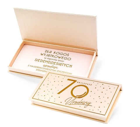 Pudełko ozdobne na banknoty MB-020 Urodziny 70 Elite