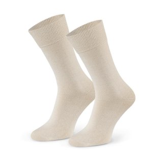 SKARPETY MĘSKIE 200 NATURALNE 100% BAWEŁNA 38-40 ecrui