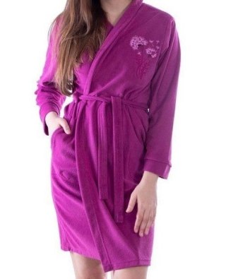 SZLAFROK FROTTE FR-107 XL fuksja