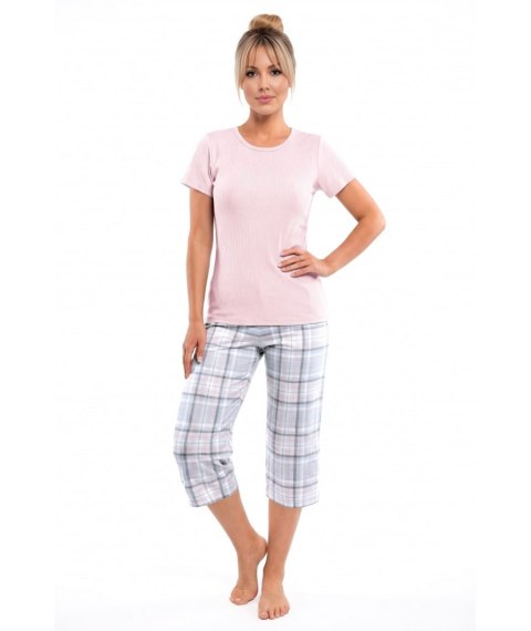 PIŻAMA DAMSKA DANI 3/4 S pink