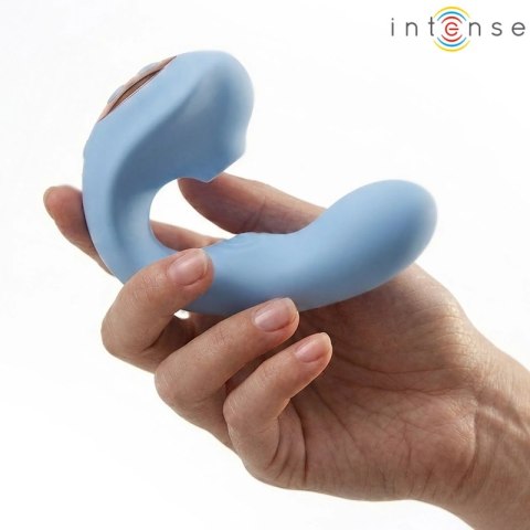 INTENSE GINA wielofunkcyjny stymulator 3w1 niebieski 140x95mm