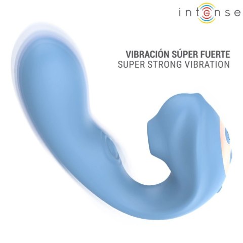 INTENSE GINA wielofunkcyjny stymulator 3w1 niebieski 140x95mm