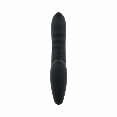 No-Parts Strapless Strap-On Tapping Black - bezpaskowy system z funkcją stukania
