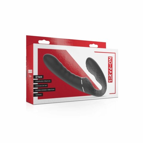 No-Parts Strapless Strap-On Tapping Black - bezpaskowy system z funkcją stukania