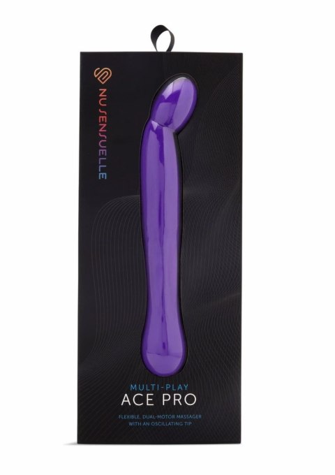 Ace Pro Prostate + G-Spot Vibrator z oscylującą głowicą, czarny