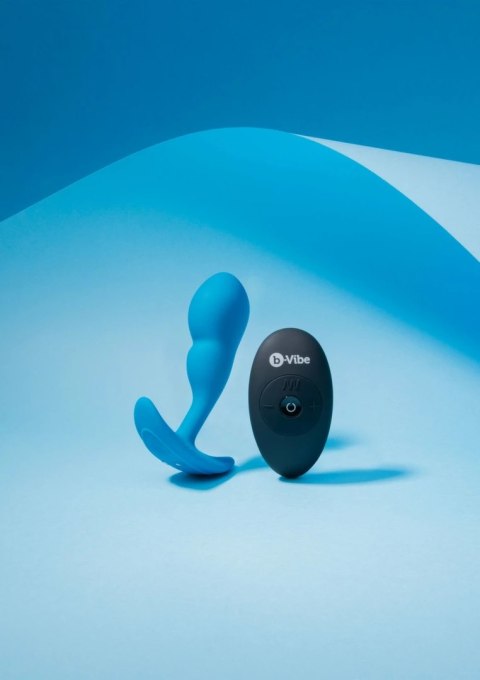 B-Vibe P-Spot SnugPlug Small silikonowy z pilotem, wibrujący, czarny