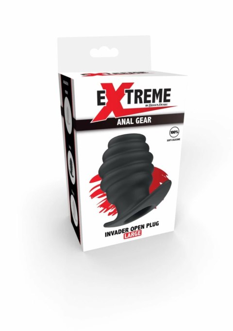 Extreme by Hidden Desire Invader Open Plug Large silikonowy czarny