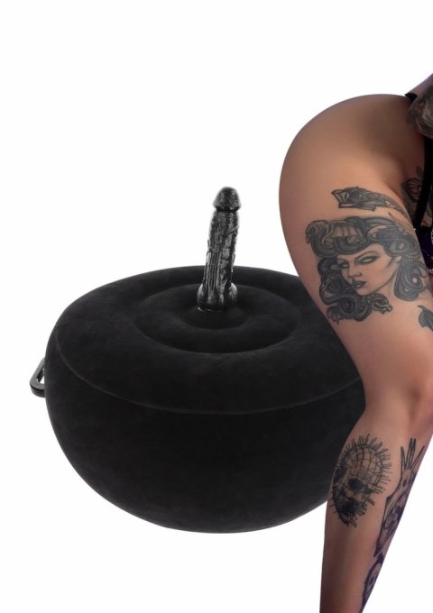 TABOOM Inflatable Seat z pilotem bezprzewodowym, welurowa powierzchnia