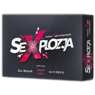 SEXPLOZJA Zestaw 3 Gier dla Par 3w1 - plansze, karty, akcesoria