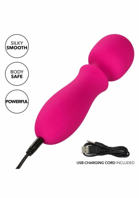 CalExotics Bliss Mini Wand masażer silikonowy, kompaktowy, 10 trybow, IPX7