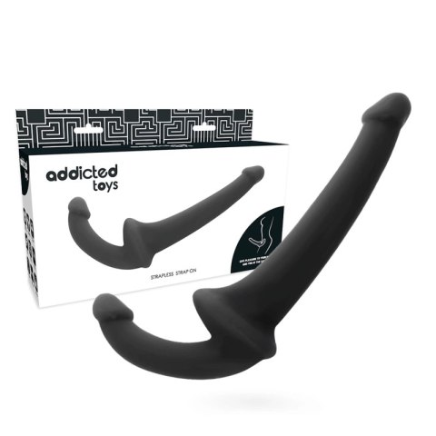 Addicted Toys Model Double Black - dwustronny system intymny silikonowy 26 cm