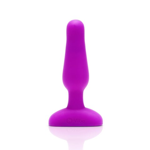 B-Vibe Novice Plug Fuchsia - Bezprzewodowy model silikonowy, 10 cm
