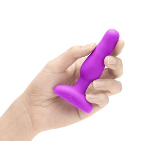B-Vibe Novice Plug Fuchsia - Bezprzewodowy model silikonowy, 10 cm