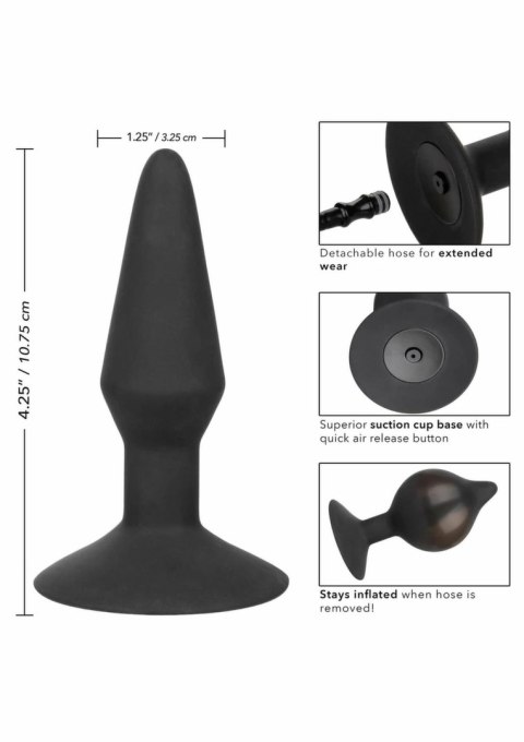 CalExotics Medium Inflatable Plug silikonowy, średni, z pompką i zaworem