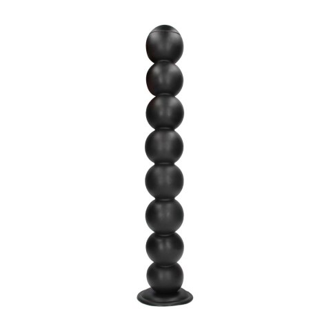 Balls of Lust model Anal Plug 55 cm czarny - system kulkowy, przyssawka
