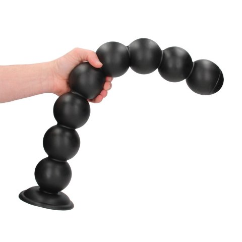 Balls of Lust model Anal Plug 55 cm czarny - system kulkowy, przyssawka