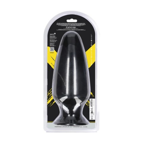 Mega X Plug anatomiczny 29 cm czarny z przyssawką