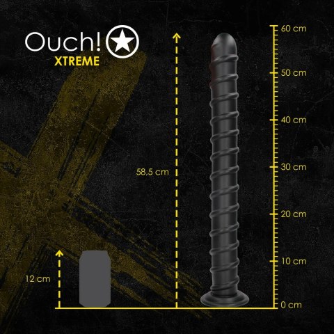 Pole of Power model Anal Plug 56,5 cm czarny z przyssawką