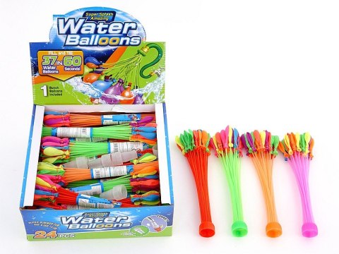 Balony wodne 4 kpl x 36 szt na wodę 8cm, wiązka 37szt