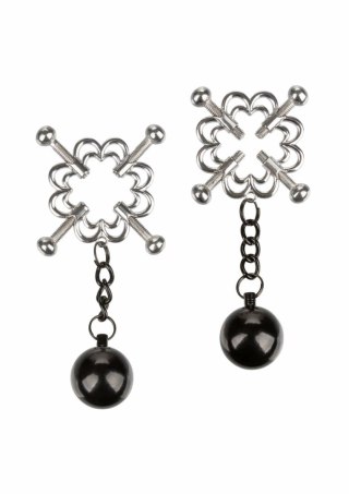 CalExotics 4-Point Weighted Nipple Press - regulowany system z obciążeniem