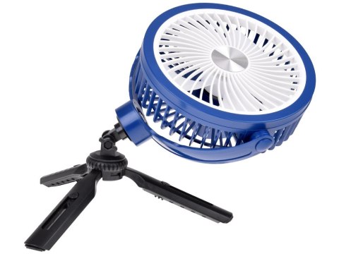 Cichy wiatrak biurkowy wentylator bezprzewodowy usb 3 x nawiew niebieski ZA5609 NI