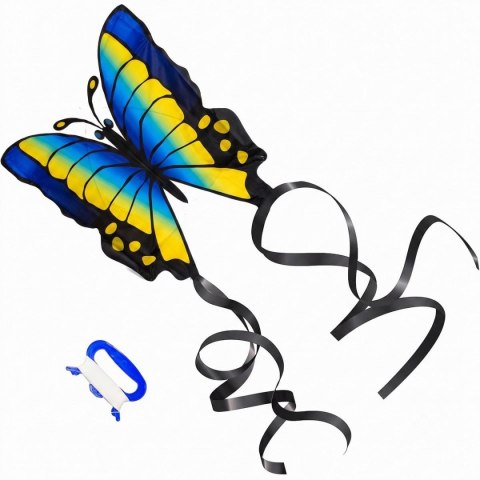 LATAWIEC MOTYL 88x78CM NIEBIESKO ŻÓŁTY ENERO TOYS