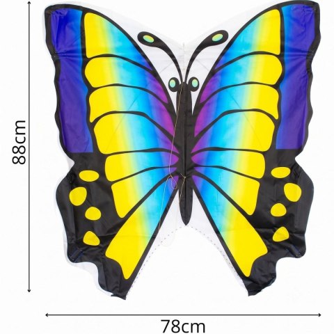 LATAWIEC MOTYL 88x78CM NIEBIESKO ŻÓŁTY ENERO TOYS