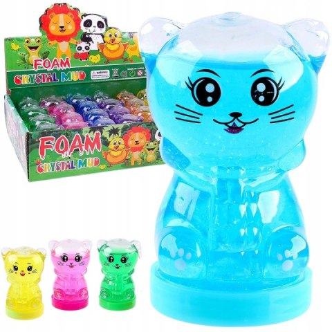 Slime zwierzątko kotek kolorowy masa plastyczna 6,5cm