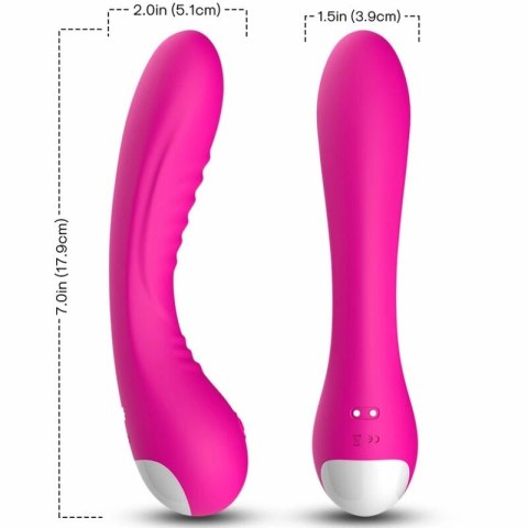ARMONY Legenda Wibrator Silikonowy Fuksja 9 Trybow USB 180mm