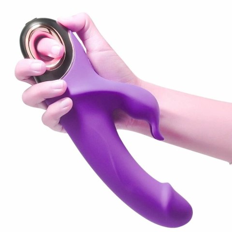 ARMONY Meteor Dildo Wibrator Krolik Fioletowy silikonowy 227mm