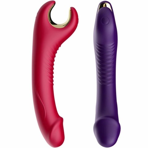 ARMONY Prince Dildo Rotator Czerwony - Wibrator z Funkcją Rotacji USB