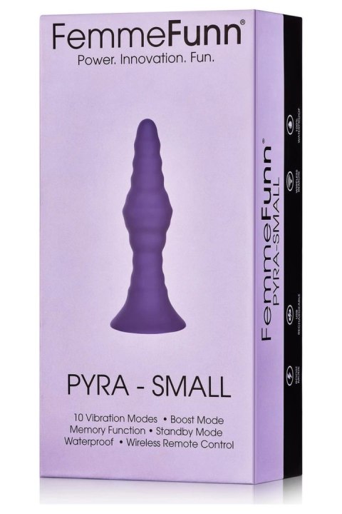 FemmeFunn Pyra Small Dark Purple - wibrująca maszyna intymna z pilotem