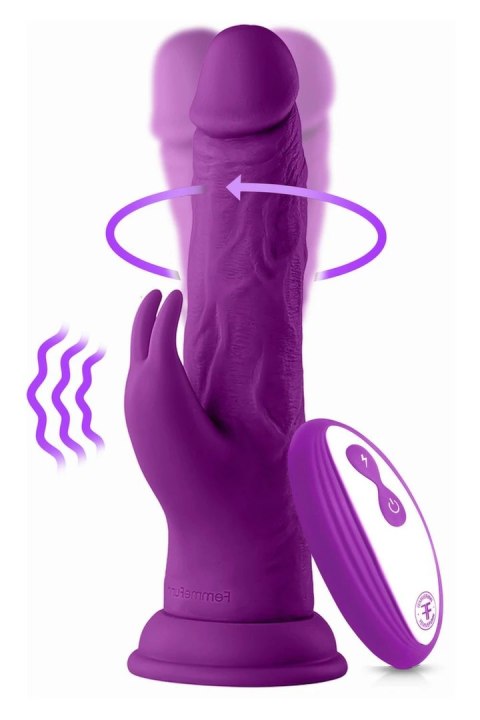 FemmeFunn Wireless Turbo Rabbit Purple - silikonowa maszyna intymna 21 cm