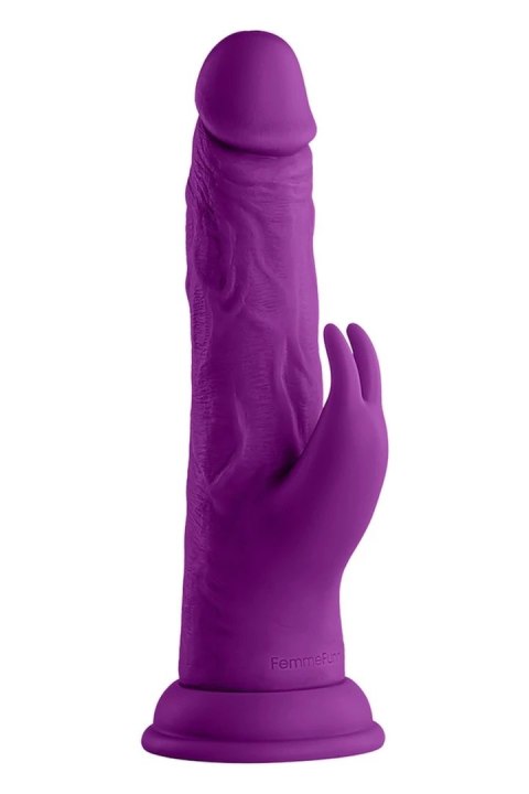 FemmeFunn Wireless Turbo Rabbit Purple - silikonowa maszyna intymna 21 cm