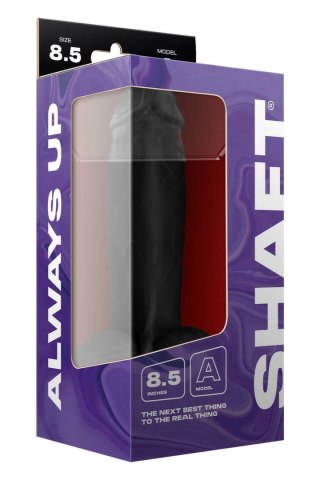 SHAFT Model A 8.5" czarny - anatomiczny silikonowy model FLEXISKIN™ z przyssawką