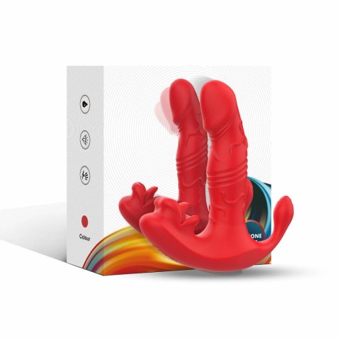 ARMONY Panty C Analny Wibrator i Stymulator Punktu G Pilot Czerwony