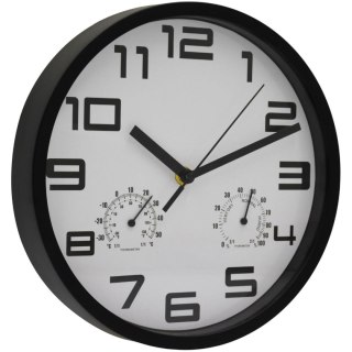 ZEGAR ŚCIENNY 25CM Z TERMOMETREM BIAŁY