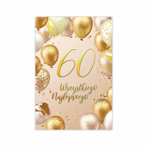 B6 kartka na 60 Urodziny - 22