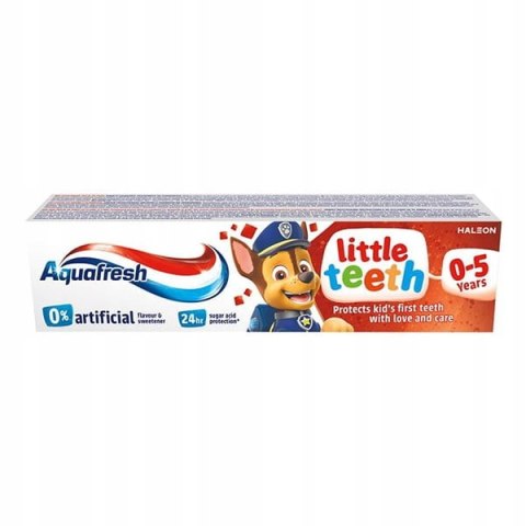 Pasta do zębów dla dzieci w wieku 0-5 lat o łagodnym smaku AQUAFRESH LITTLE TEETH