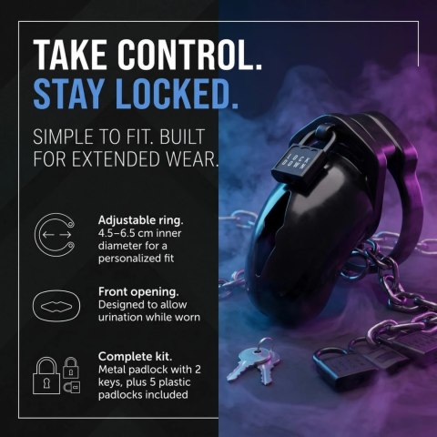 Shots Lockdown System zabezpieczający, duży, 5 pierścieni, metalowy zamek