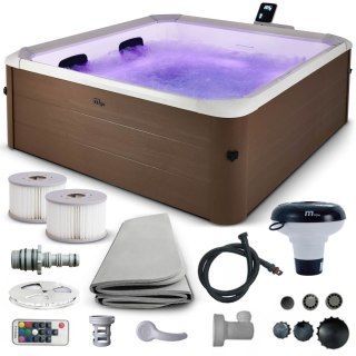 Panelowe SPA z hydromasażem całoroczne Amber 6 osobowe mSpa LED WiFi