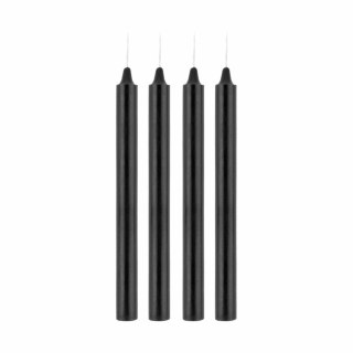Rosy Gold Zestaw Czterech Świec Drip Candle Set Black do Masażu Skory