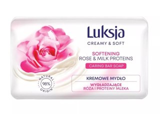 Kremowe mydło w kostce Luksja Rose & Milk Proteins - 90 g