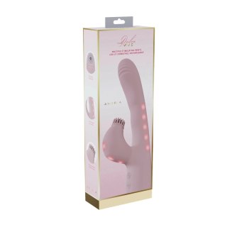 VIVE Andria - wielofunkcyjny stymulator z LED, rożowy, 10 trybow