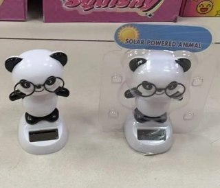 Zabawka solar Panda w okularach