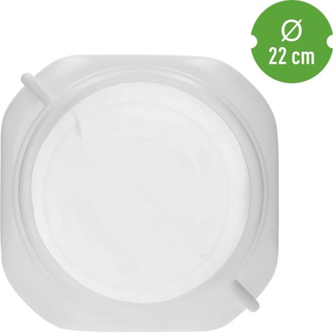 Beczka kwadratowa na 30l biała z uchwytami Sterk 360430