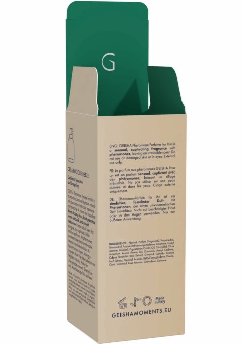 GEISHA Pheromone Perfume For Him 50 ml Cedarwood Breeze