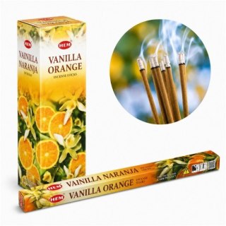 Kadzidła zapachowe hem 8szt. Vanila z pomarańczą 32453
